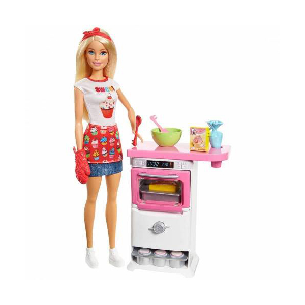 Игровой набор Mattel Barbie Кондитер FHP57