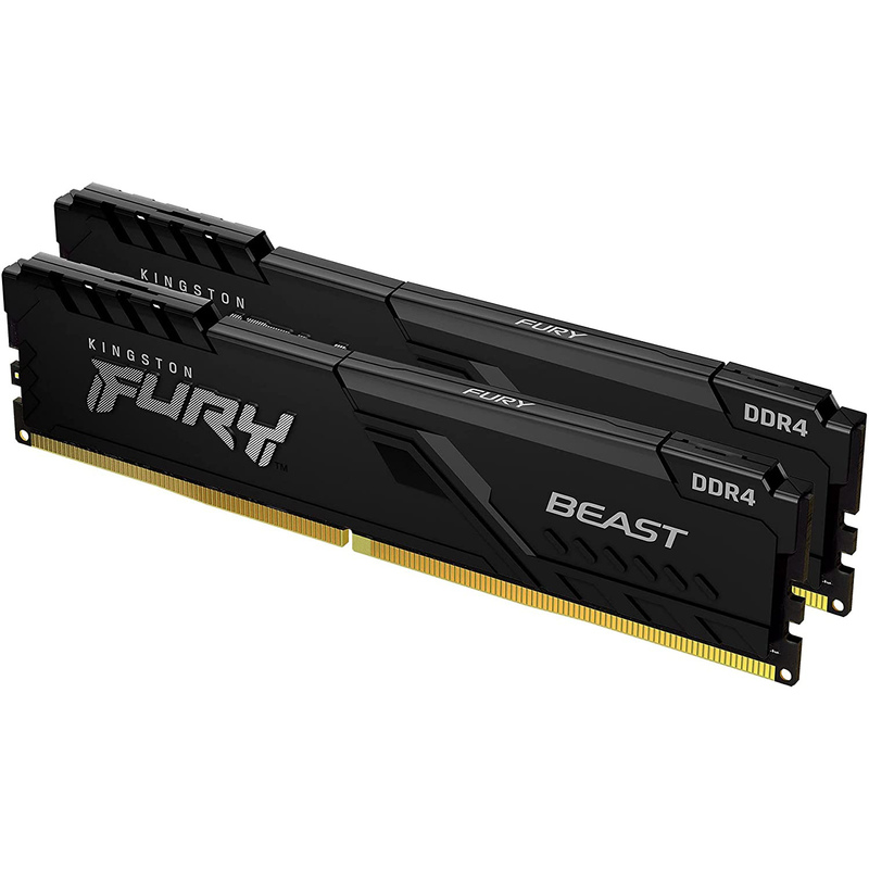 Комплект оперативной памяти Kingston Fury Beast Black 64GB (2x32) DIMM DDR4 3600 Mhz