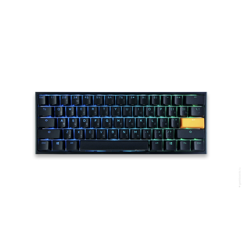 Клавиатура Ducky One 2 Mini Cherry Speed Silver RGB черная