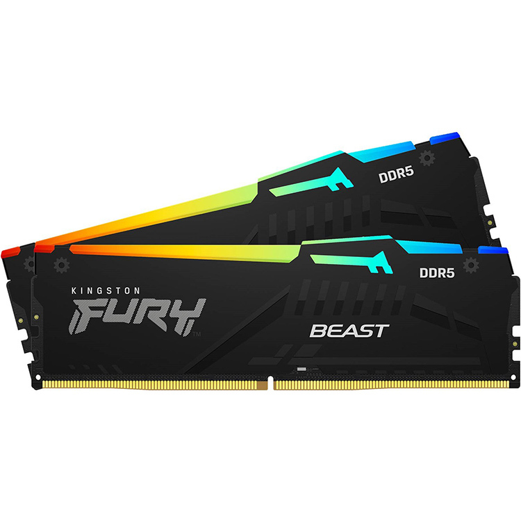 Комплект оперативной памяти Kingston Fury Beast RGB 32GB (2x16) DIMM DDR5 5200 Mhz