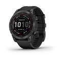 Смарт-часы Garmin Fenix 7 Sapphire Solar Carbon Gray DLC Titanium серые