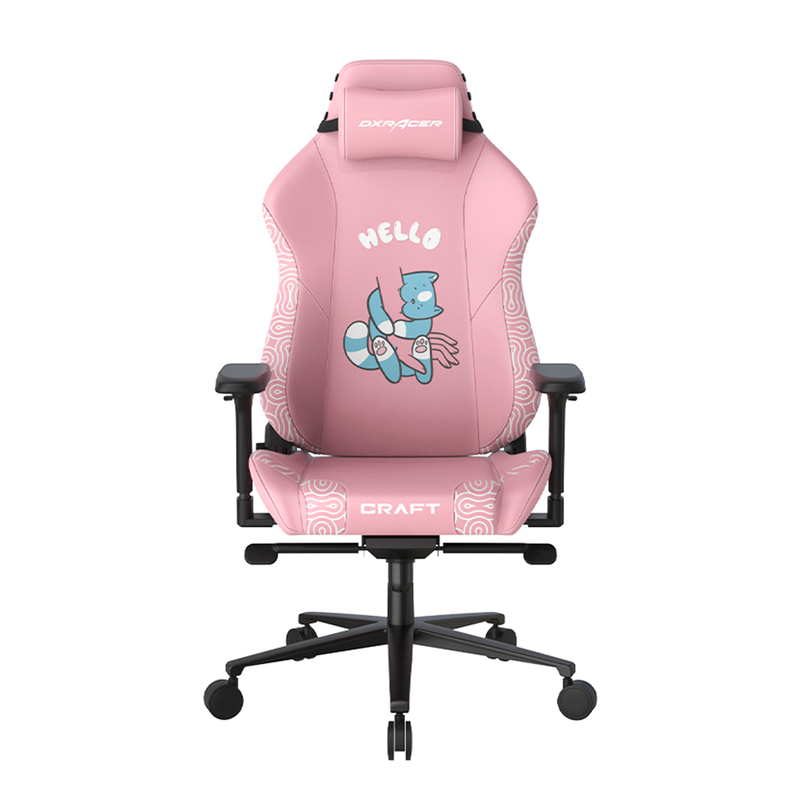 Кресло Dxracer CRA/001/P/Hallo Cat розовое