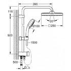 Душевая система Grohe Tempesta Cosmopolitan 250 Cube 26694000