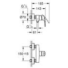 Смеситель Grohe Eurosmart 33555003