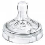 Соска силиконовая Philips AVENT NATURAL переменный поток, 3 мес.+,( 2 шт)