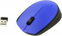 Мышь Logitech M171 Wireless Mouse Blue-Black USB