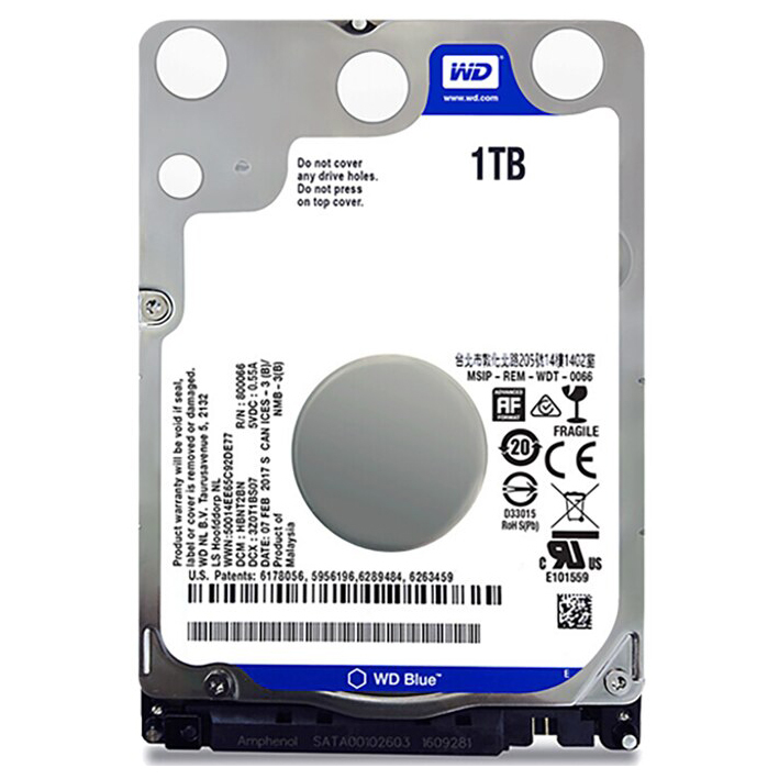 Внутренний жесткий диск Western Digital 1000Gb 5400 rpm 2.5" SATA3