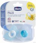 Пустышка Chicco Physio Micro 0+ голубая