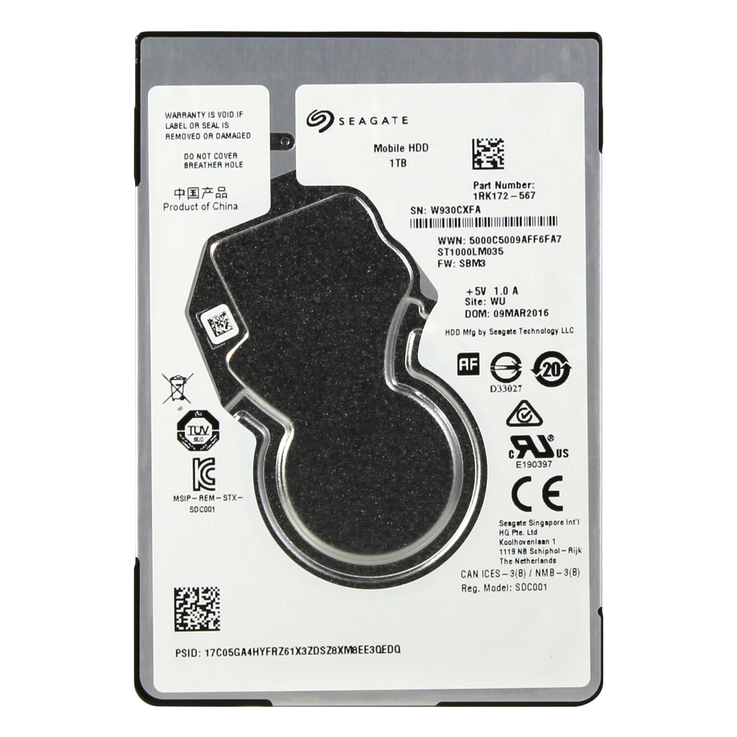 Внутренний жесткий диск Seagate Mobile ST1000LM035 1000Gb 5400 rpm 2.5" SATA