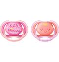 Пустышка Philips AVENT UltraAir "Littel Princess" 6-18м, для девочек