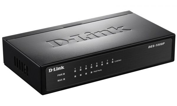 Коммутатор D-Link DES-1008P/C1A