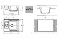 Кухонная мойка Granfest S615K