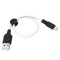 Кабель Hoco X21 Plus USB-microUSB черно-белый