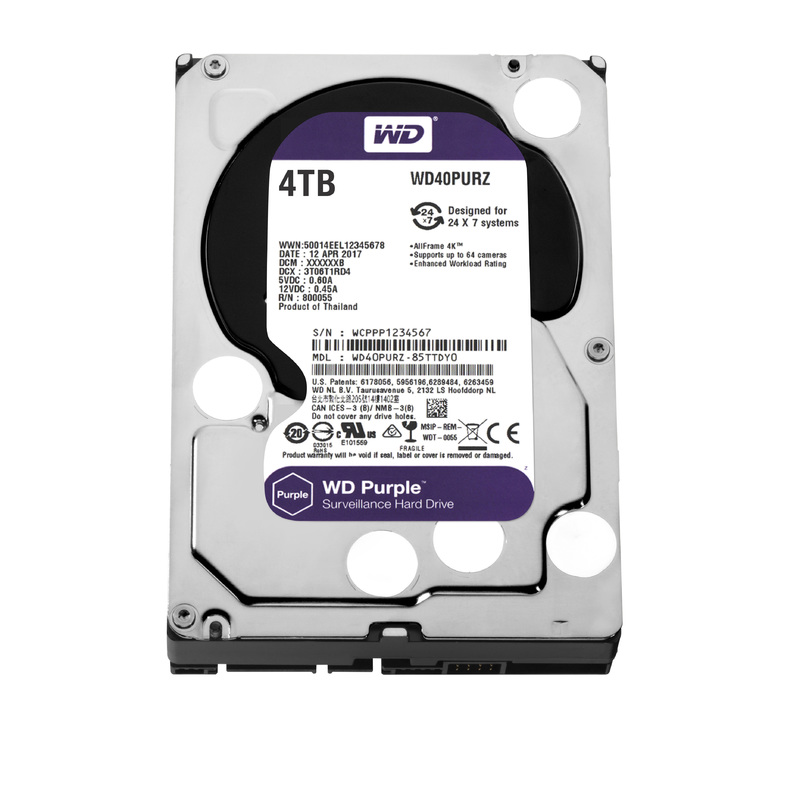 Внутренний жесткий диск Western Digital WD40PURZ 4000GB 3.5" SATA