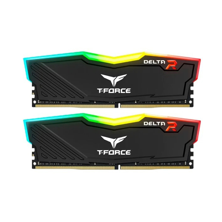 Комплект оперативной памяти Teamgroup T-Force Delta RGB 16GB DIMM DDR4 3200Mhz (Black)