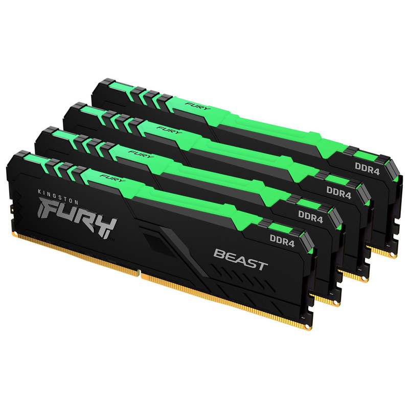 Комплект оперативной памяти Kingston Fury Beast RGB Kit 64GB DDR4 3200Mhz