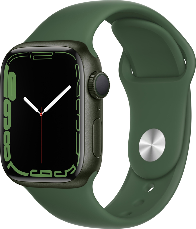 Умные часы Apple Watch Series 7 GPS 41mm Aluminum Case with Sport Band зеленый клевер